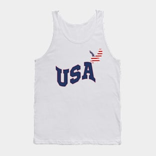 usa patriotic eagle 4th of july  american flag Tank Top